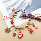 Kids DIY Beaded Jewelry Set Christmas Bracelet Accessories Bag