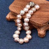 Pink Pearl Bracelet for Mom 8-9mm Beads
