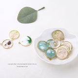 Holiday Phnom Penh Shell Conch Starfish Round Pendant DIY Earrings Material