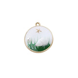 Holiday Phnom Penh Shell Conch Starfish Round Pendant DIY Earrings Material