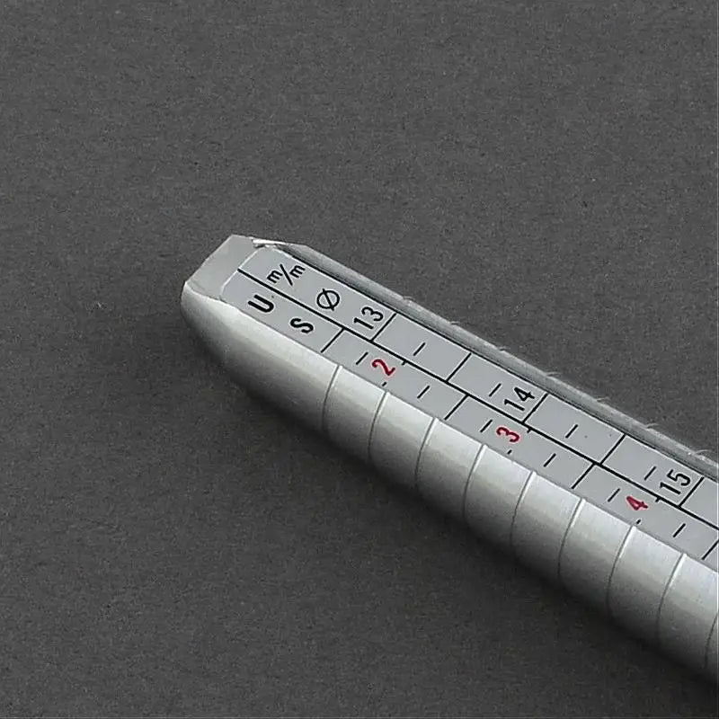 Aluminium Ring Size Sticks Ring Mandrel for Jewelry Making