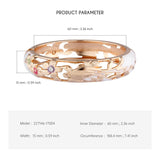 Enamel Bird Cloisonne Bangle for Women - Hand Bracelet Jewelry