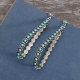 Turquoise Hoop Dangle Earrings for Women