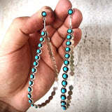 Turquoise Hoop Dangle Earrings for Women