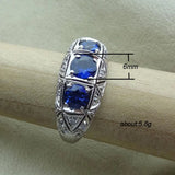 Hollow Zircon Ring For Women Brithday Christmas Engagement Gift