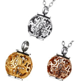 Hollow Butterfly Crystal Urn Cremation Necklace Always In My Heart