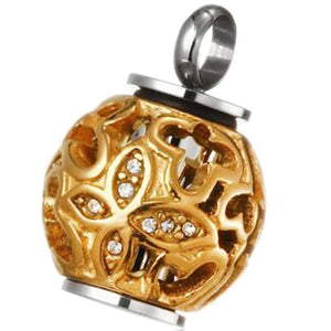 Hollow Butterfly Crystal Urn Cremation Necklace Always In My Heart