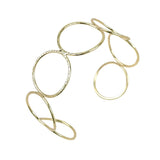 Hollow Circle Alloy Torques Choker Bib Necklace Punk Wide Chocker Jewelry
