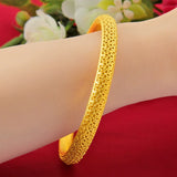 Dragon Phoenix Plated Bracelet For Women Bride Wedding Bangles