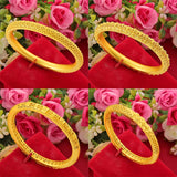 Dragon Phoenix Plated Bracelet For Women Bride Wedding Bangles