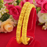 Dragon Phoenix Plated Bracelet For Women Bride Wedding Bangles