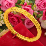 Dragon Phoenix Plated Bracelet For Women Bride Wedding Bangles