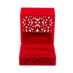 Red Wedding Jewelry Box Holder Display Gift Pendants Box