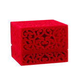 Red Wedding Jewelry Box Holder Display Gift Pendants Box