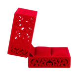 Red Wedding Jewelry Box Holder Display Gift Pendants Box