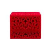 Red Wedding Jewelry Box Holder Display Gift Pendants Box