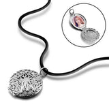 Hollow Expanding Photo Locket Necklace Box Collar Pendant Men Women Jewelry Gift