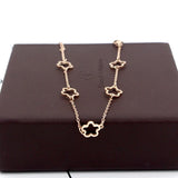 Hollow Flower Anklet Titanium Stainless Steel Inlaid Natural Shells