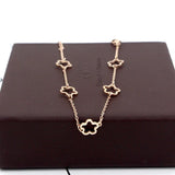 Hollow Flower Anklet Titanium Stainless Steel Inlaid Natural Shells