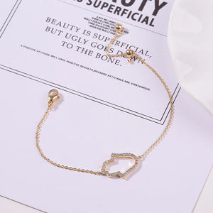 Classic Copper Bransolet Women Bracelet Wedding Hand Shape Bangles