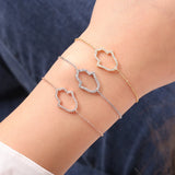Classic Copper Bransolet Women Bracelet Wedding Hand Shape Bangles