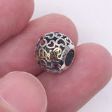925 Sterling Silver Love Charm Bead for Bracelets