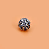 925 Silver Thai Silver Hollow Leaf Beads DIY Jewelry Material