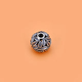 925 Silver Thai Silver Hollow Leaf Beads DIY Jewelry Material
