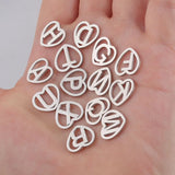 Initials Alphabet Pendant Stainless Steel Letter Charms For Bracelet Necklace