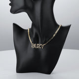 Hollow Name Necklace Personalized Outline Cut Out Pendant