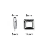 Hematite Stone Beads Square Shape Loose for Jewelry Making DIY