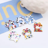 Heart Shape Resin Charms DIY Jewelry Findings 30pcs