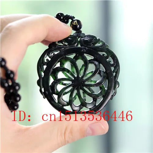 Dragon Jade Pendant Green Necklace Charm Amulet