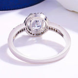 Oval Zircon Ring Ladies Proposal