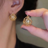 Custom Plated 14k Earrings for Women Lightweight All-match Jewelry
