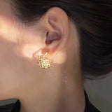 Custom Plated 14k Earrings for Women Lightweight All-match Jewelry