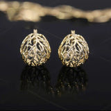 Custom Plated 14k Earrings for Women Lightweight All-match Jewelry
