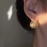 Custom Plated 14k Earrings for Women Lightweight All-match Jewelry