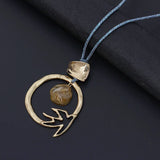 Resin Pendant Necklace Unique Shape Jewelry