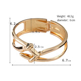 Geometric Lines Punk Bracelet for Women