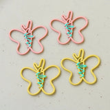Rubber Enamel Alloy Butterfly Charms 40pcs 31*29mm Necklace Pendants