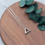 Women's Crystal Triangle Pendant Necklace