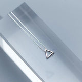 Women's Crystal Triangle Pendant Necklace