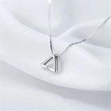 Women's Crystal Triangle Pendant Necklace