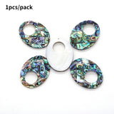 Oval Shell Pendant for Jewelry Making DIY Women Earrings Necklace