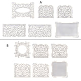 Hollow Pattern Tissue Box Epoxy Resin Mold DIY Crafts Home Decor