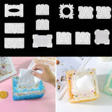Hollow Pattern Tissue Box Epoxy Resin Mold DIY Crafts Home Decor