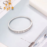 Hollow Pattern Bracelet Engagement Bangle Wedding Jewelry