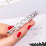 Hollow Pattern Bracelet Engagement Bangle Wedding Jewelry
