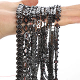 Hematite Dumbbell Heart Spacer Beads for Bracelets DIY